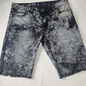 Michael Cherry jorts Tie Dye Jean Shorts mens 40 Streetwear Denim 90s y2k